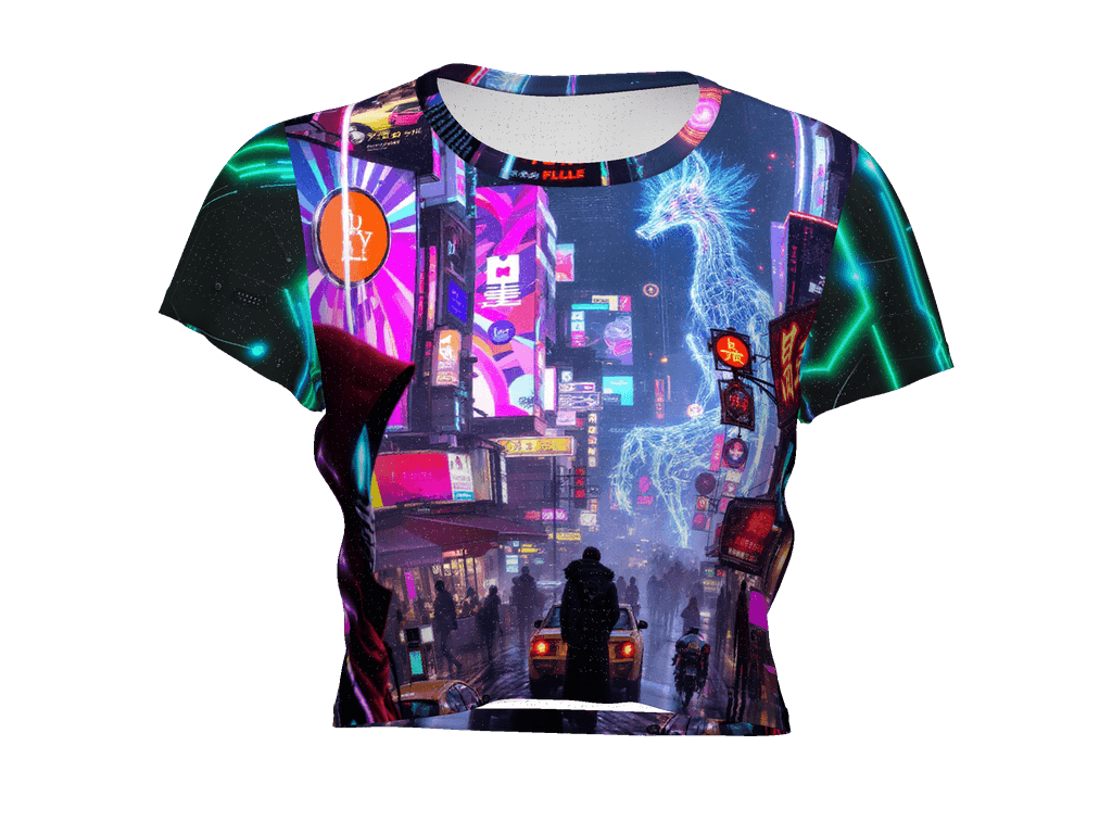 All-Over Print Crop Tee