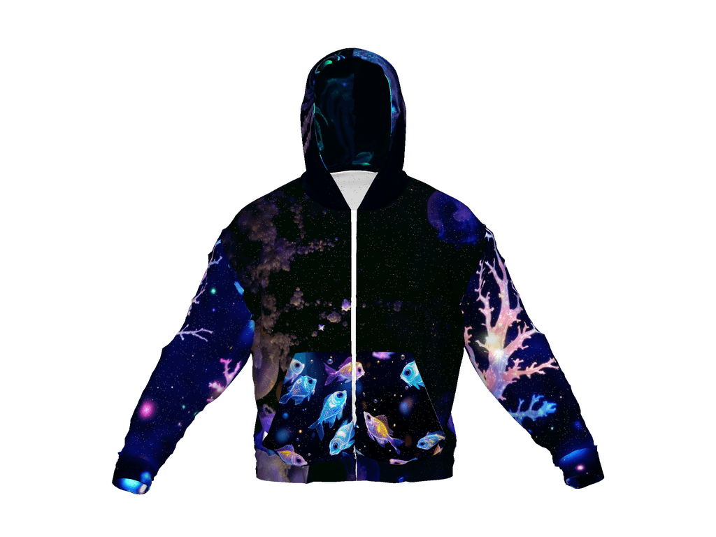 All-Over Print Recycled Unisex Zip Hoodie