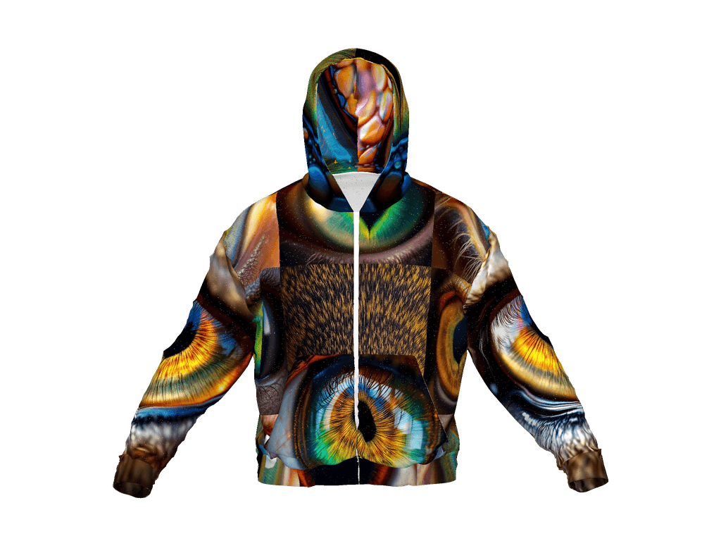 All-Over Print Recycled Unisex Zip Hoodie