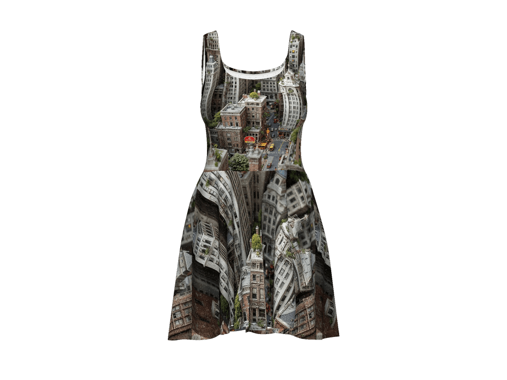 All-Over Print Skater Dress