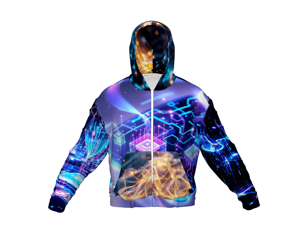 All-Over Print Recycled Unisex Zip Hoodie