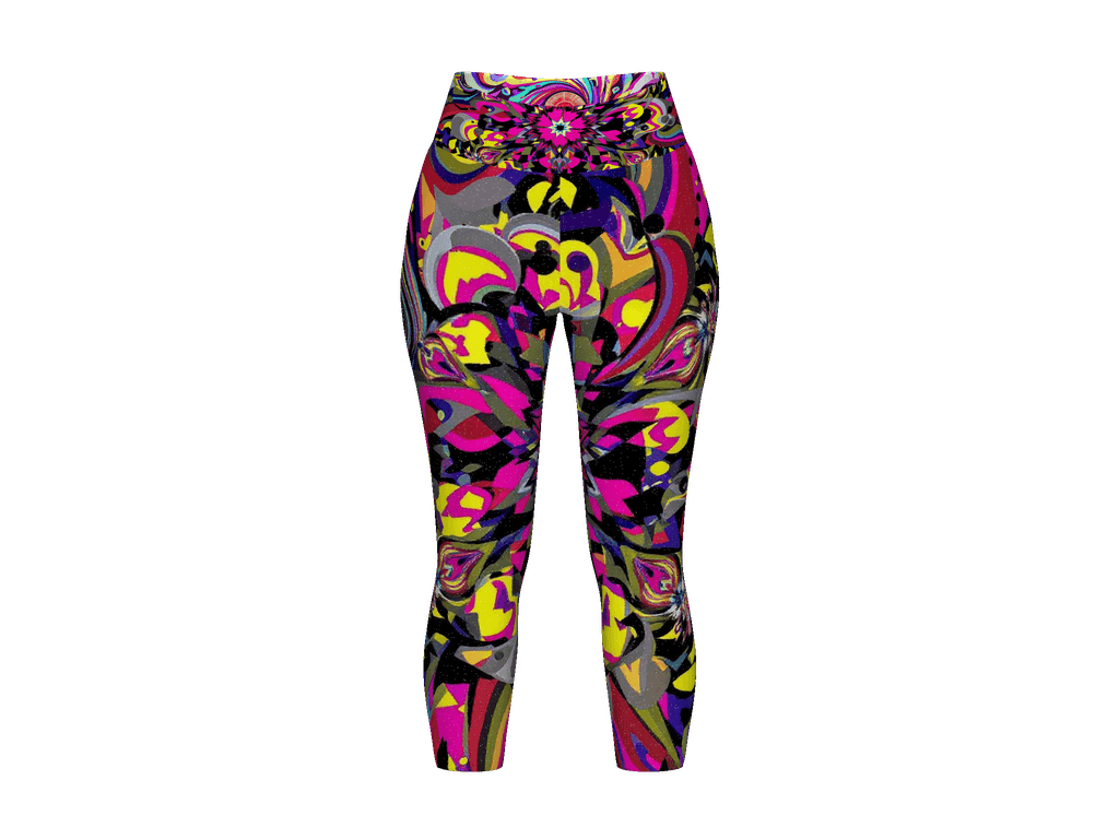 All-Over Print Yoga Capri Leggings