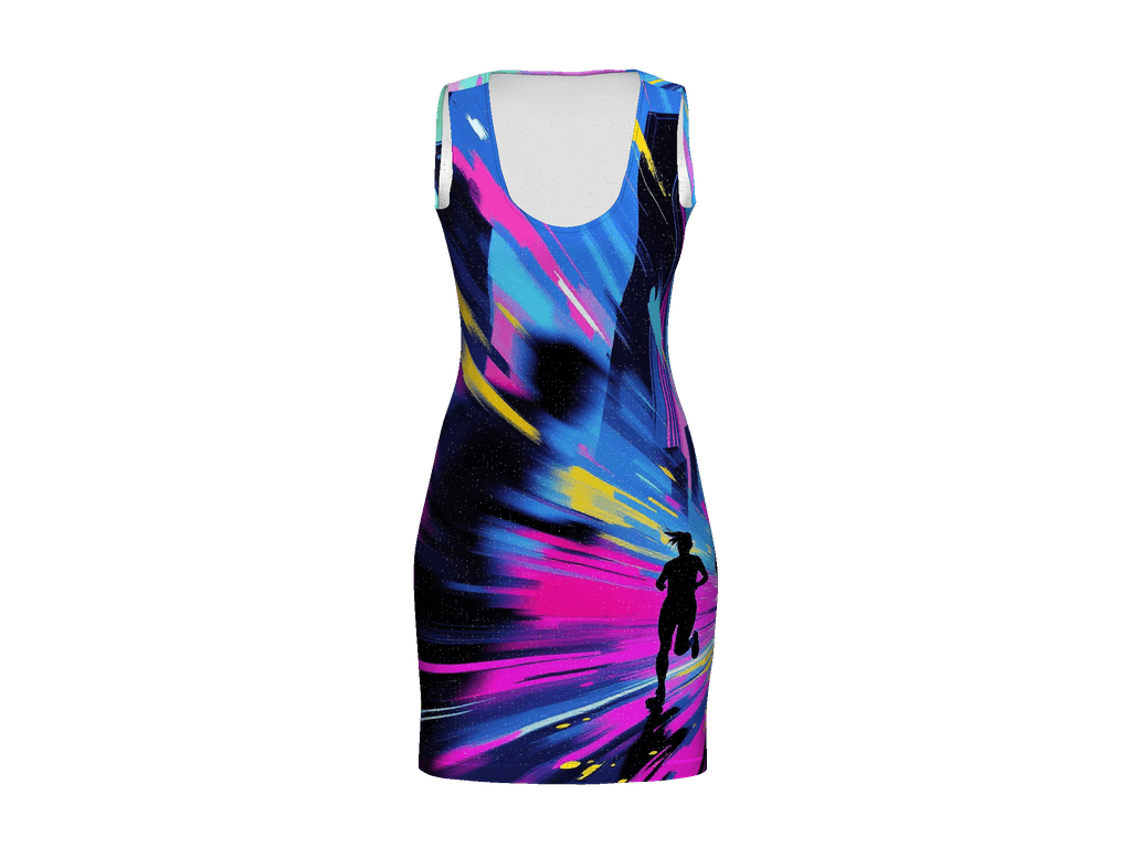 All-Over Print Bodycon Dress