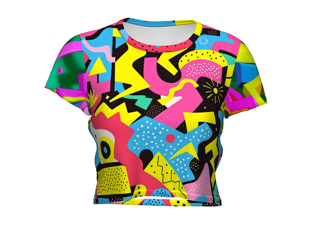 All-Over Print Crop Tee