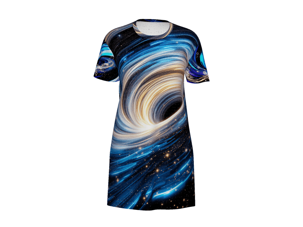 All-Over Print T-Shirt Dress