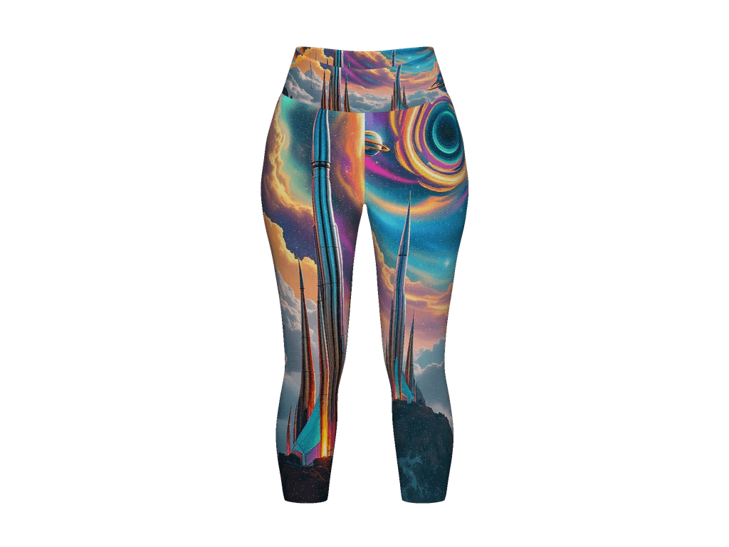 All-Over Print Yoga Capri Leggings