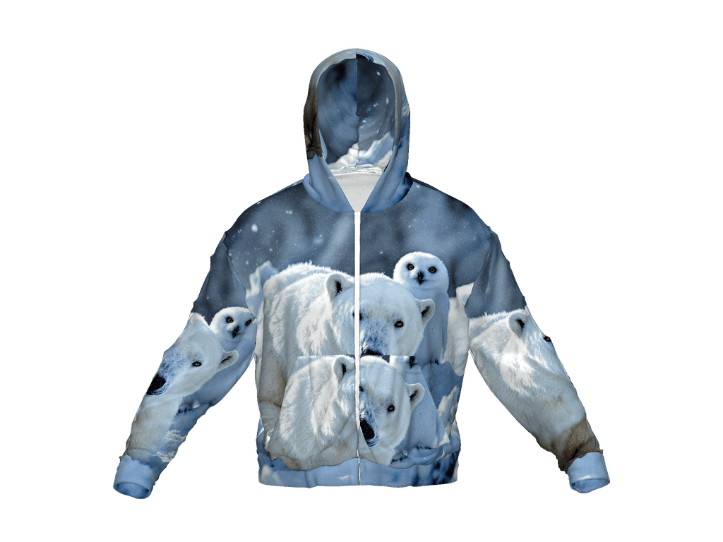 All-Over Print Recycled Unisex Zip Hoodie