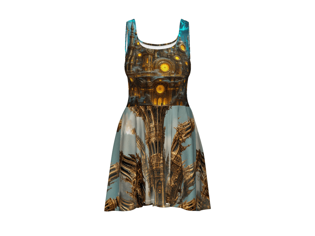 All-Over Print Skater Dress