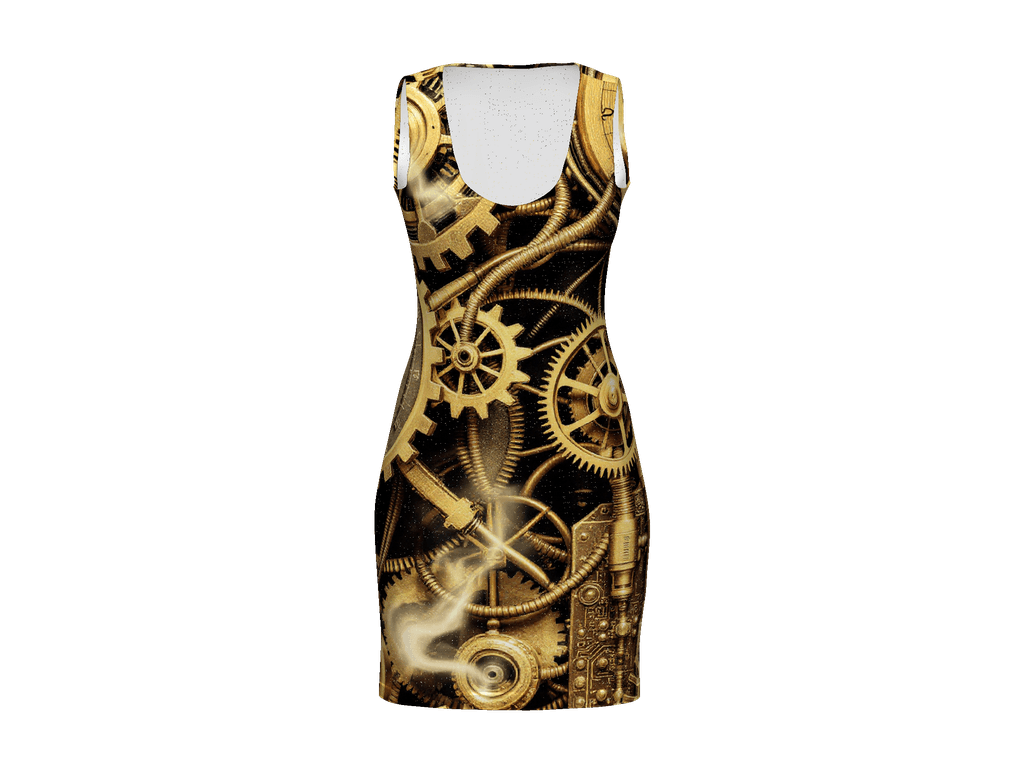 All-Over Print Bodycon Dress