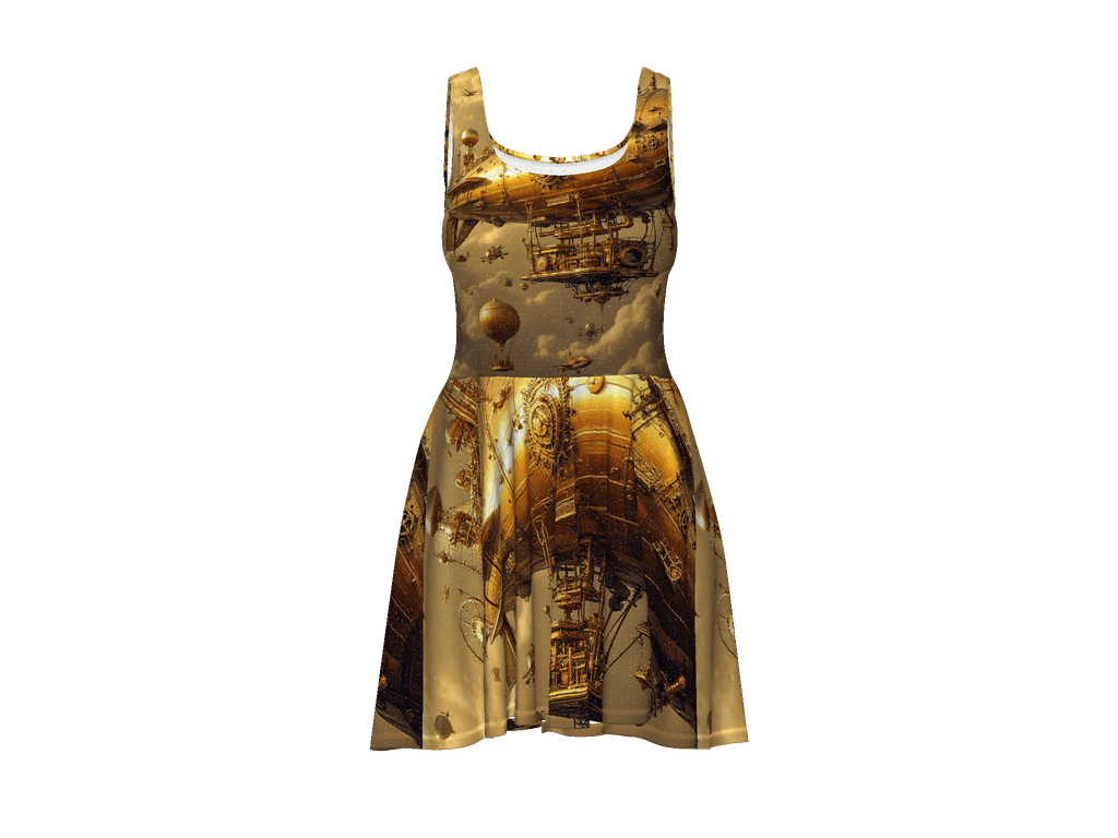 All-Over Print Skater Dress