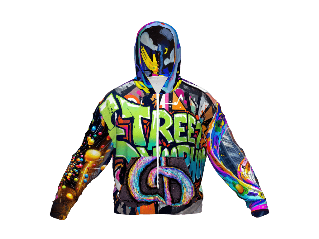 All-Over Print Recycled Unisex Zip Hoodie