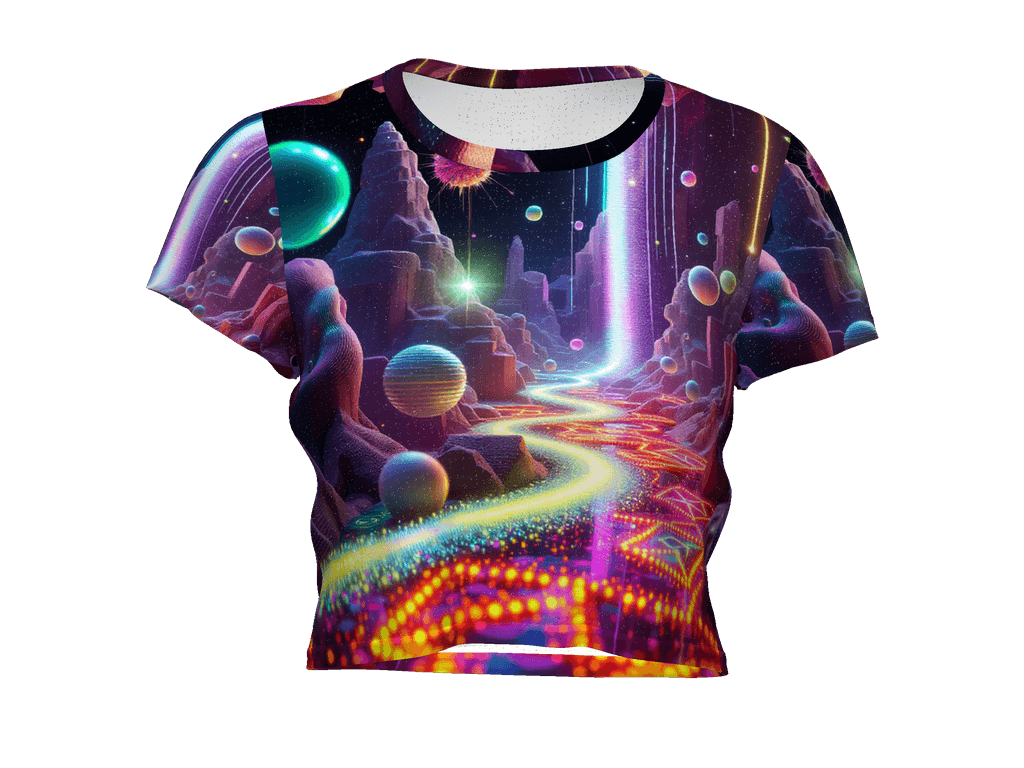 All-Over Print Crop Tee