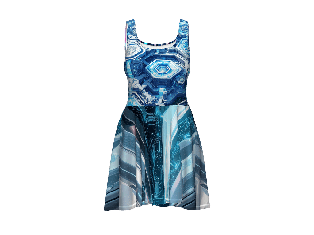 All-Over Print Skater Dress