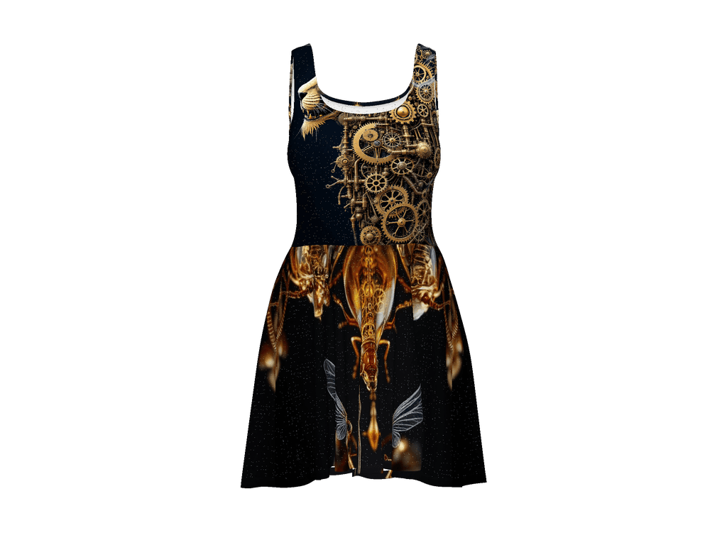 All-Over Print Skater Dress