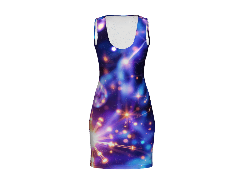 All-Over Print Bodycon Dress