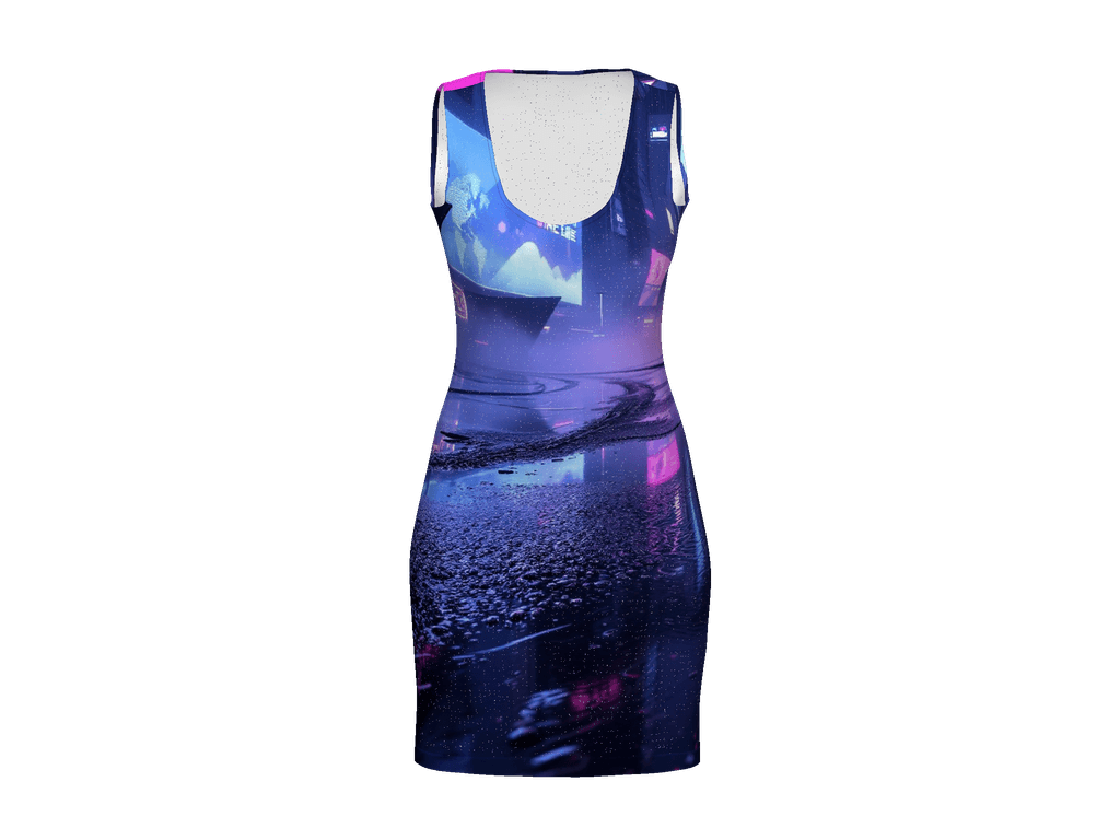 All-Over Print Bodycon Dress
