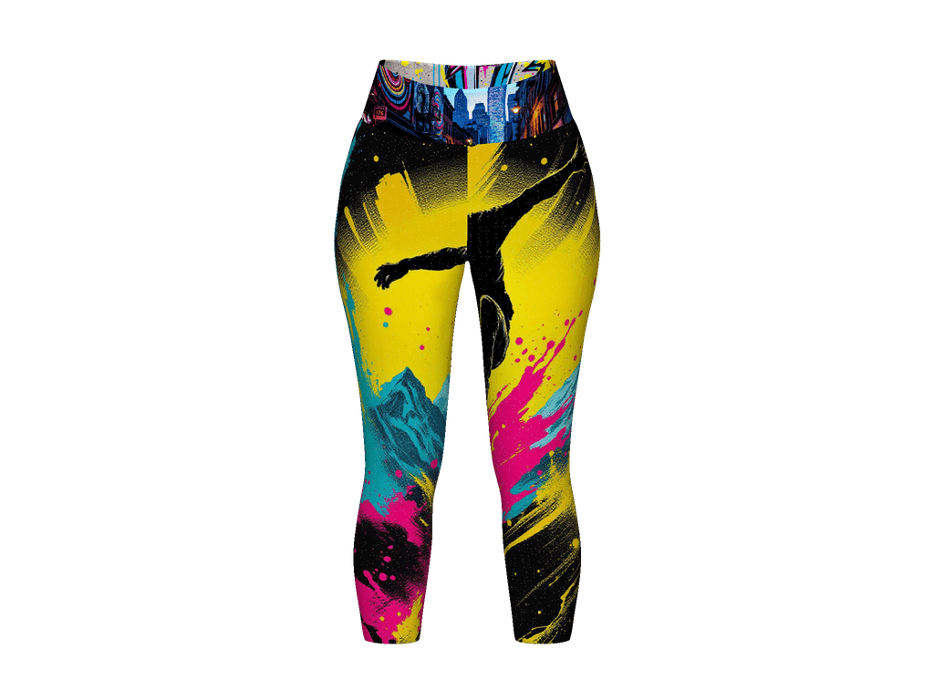 All-Over Print Yoga Capri Leggings