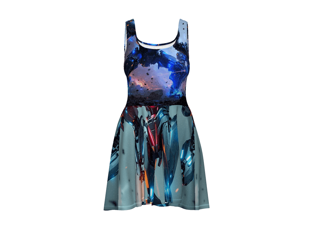 All-Over Print Skater Dress
