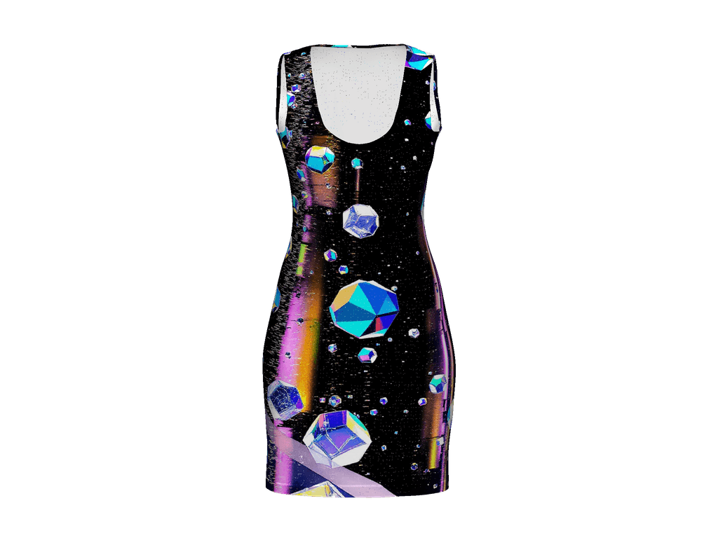 All-Over Print Bodycon Dress
