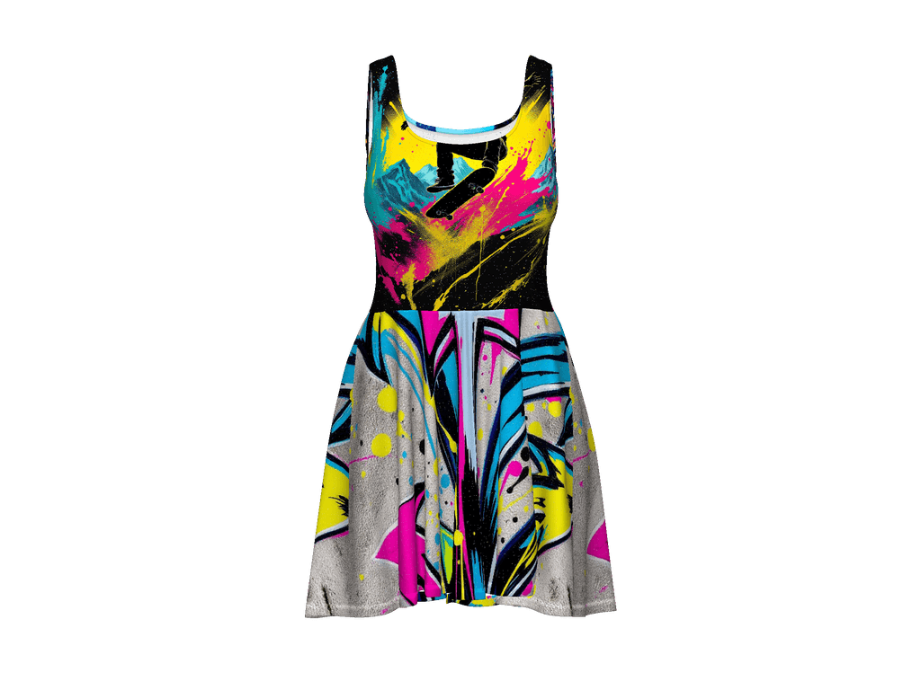 All-Over Print Skater Dress