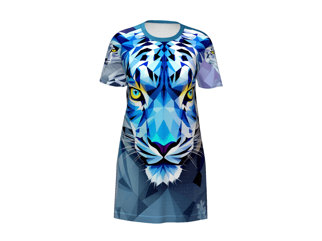 All-Over Print T-Shirt Dress