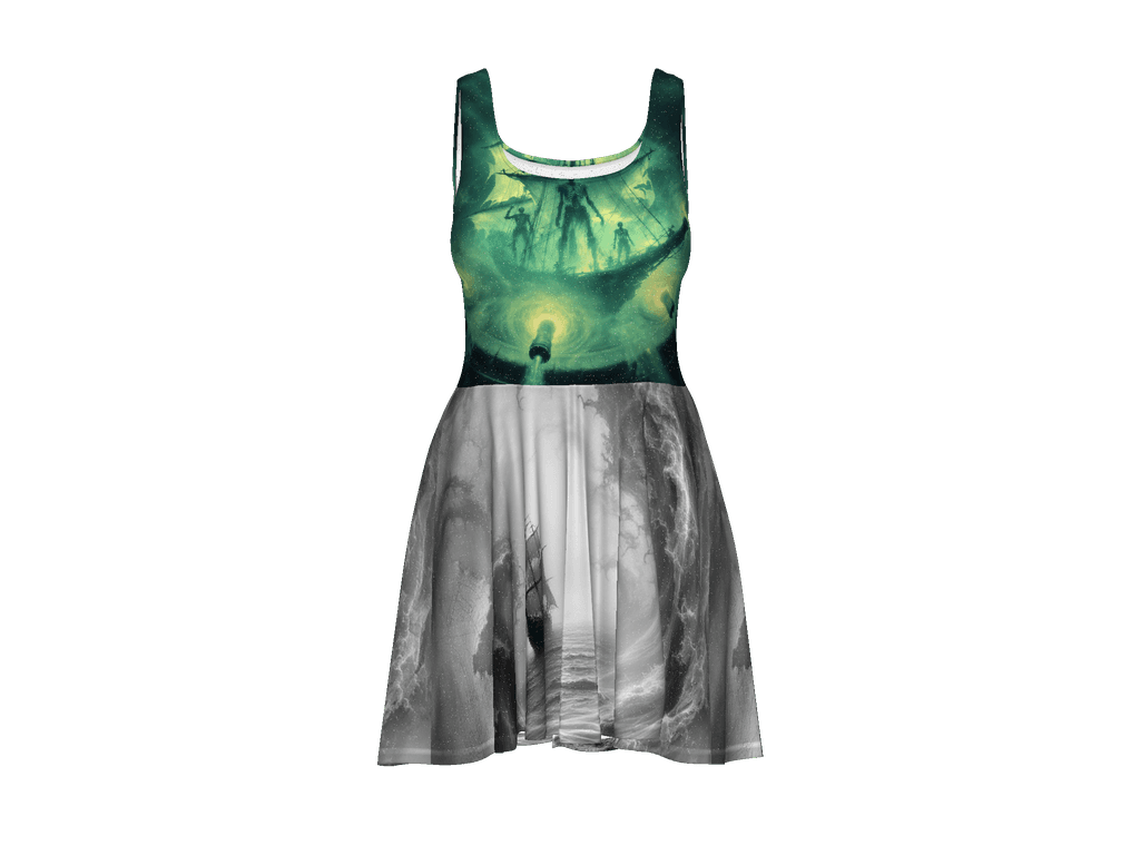 All-Over Print Skater Dress