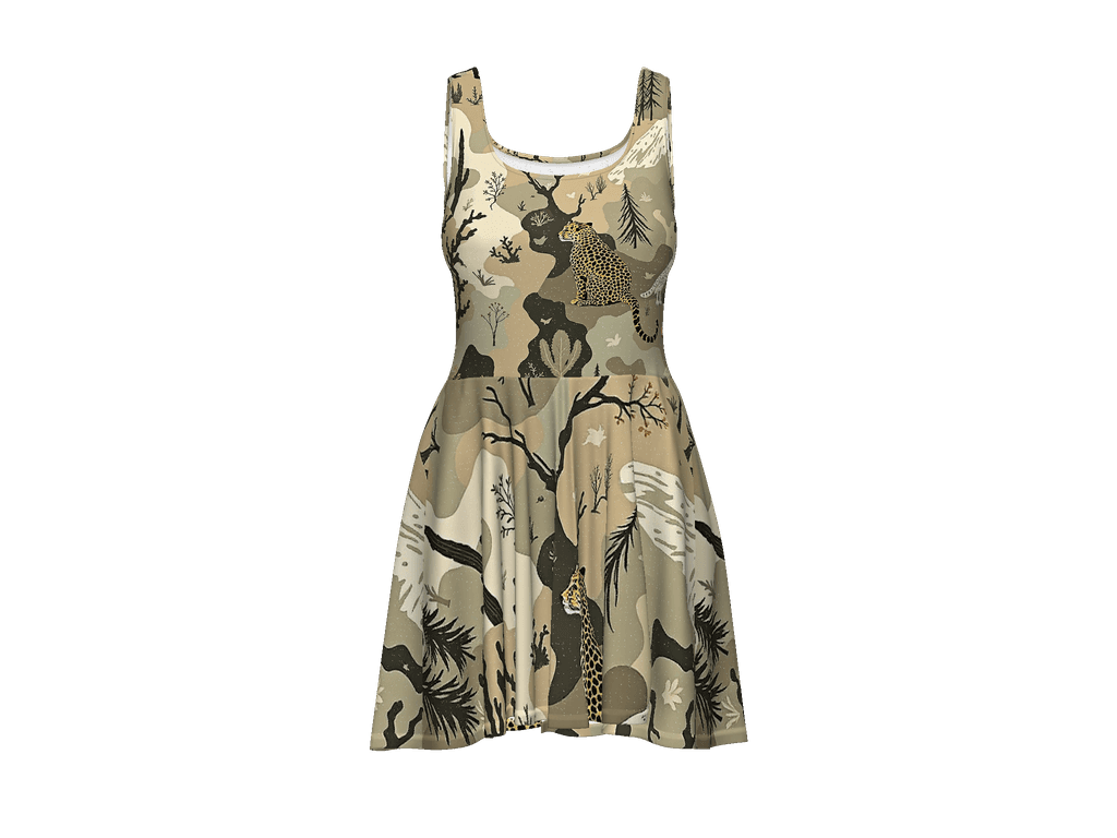 All-Over Print Skater Dress