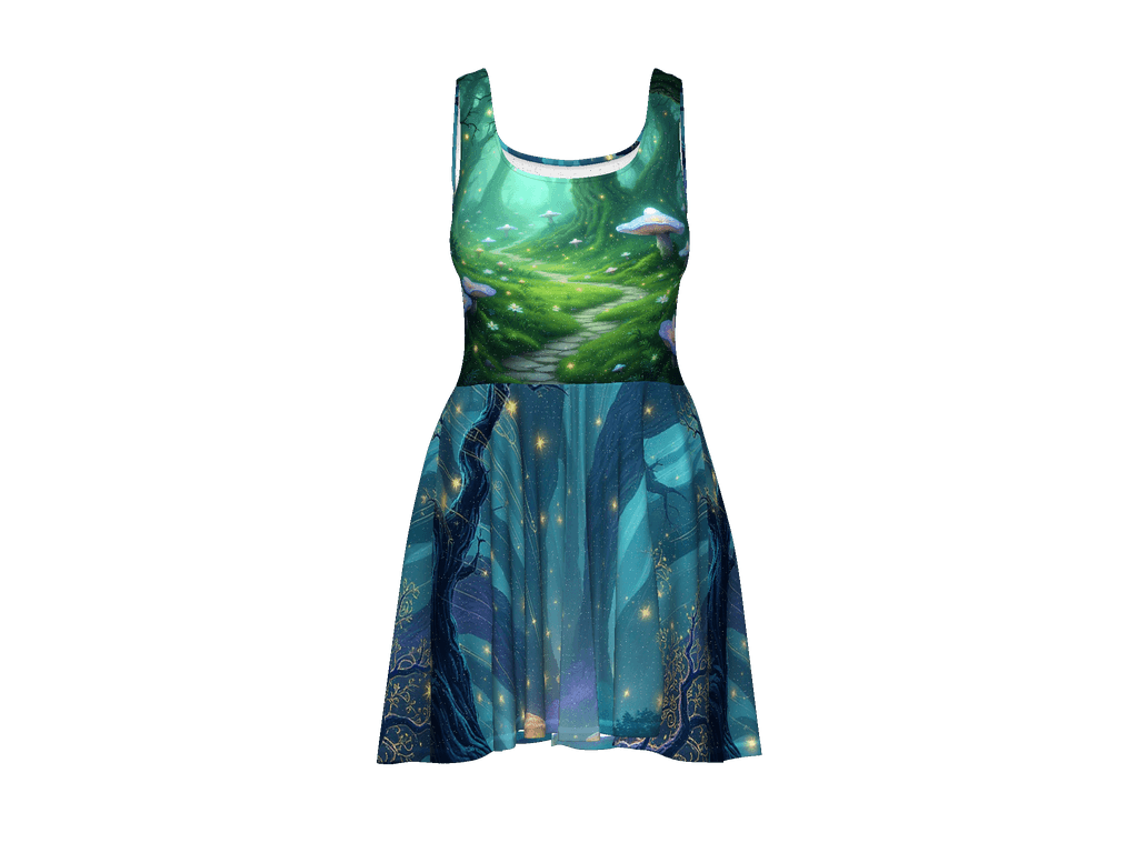 All-Over Print Skater Dress