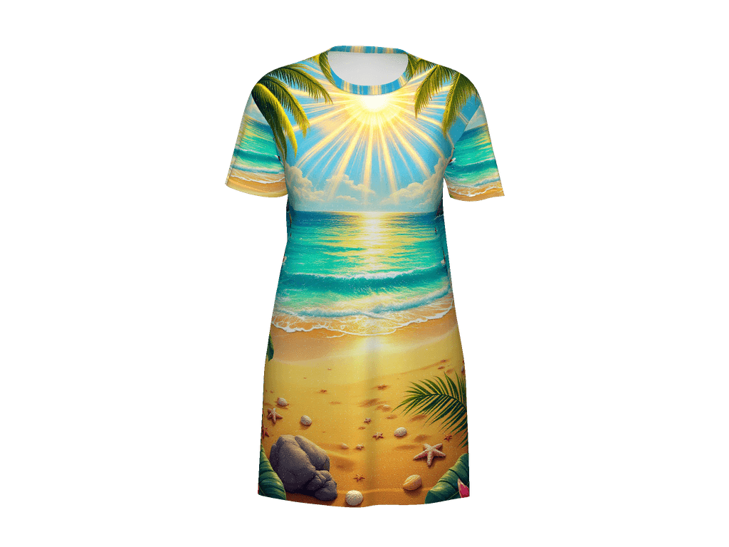 All-Over Print T-Shirt Dress