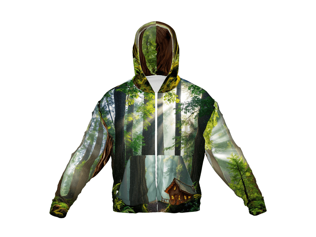 All-Over Print Recycled Unisex Zip Hoodie