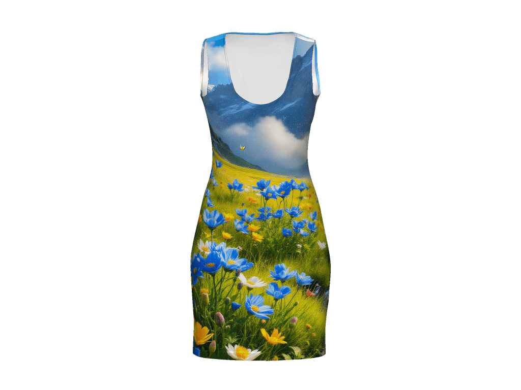 All-Over Print Bodycon Dress