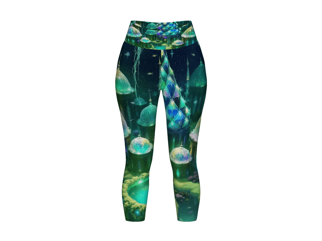 All-Over Print Yoga Capri Leggings
