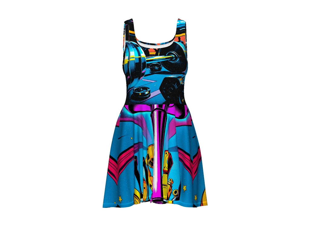 All-Over Print Skater Dress