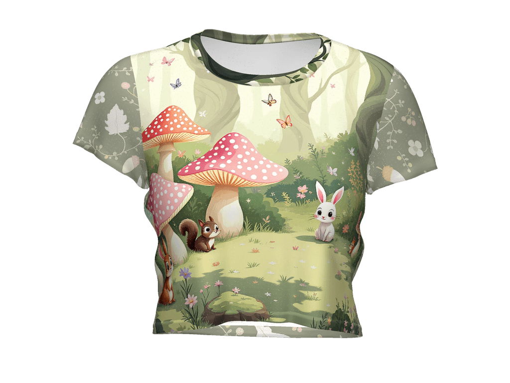 All-Over Print Crop Tee