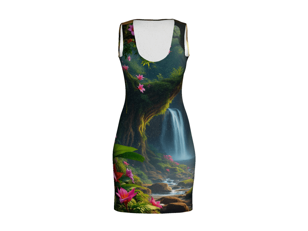 All-Over Print Bodycon Dress
