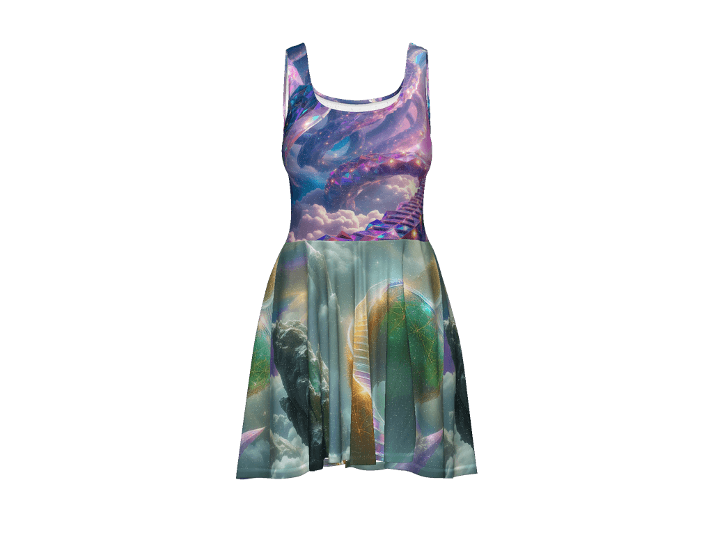 All-Over Print Skater Dress