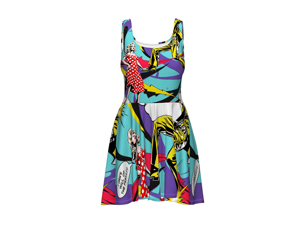 All-Over Print Skater Dress