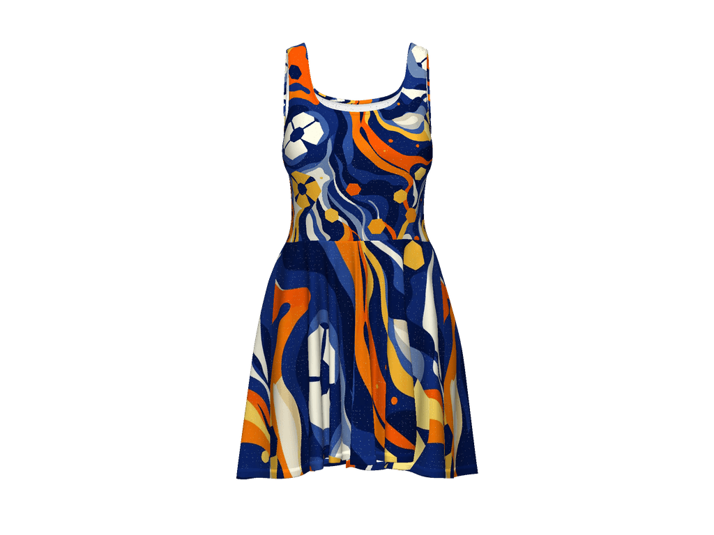 All-Over Print Skater Dress