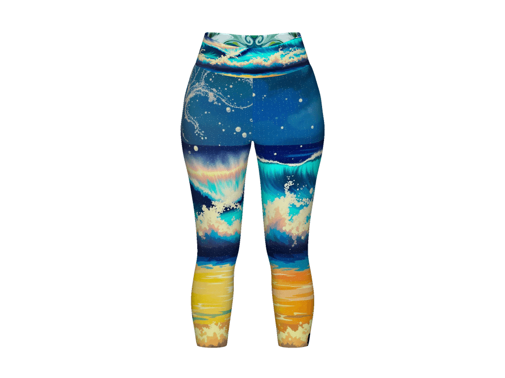 All-Over Print Yoga Capri Leggings