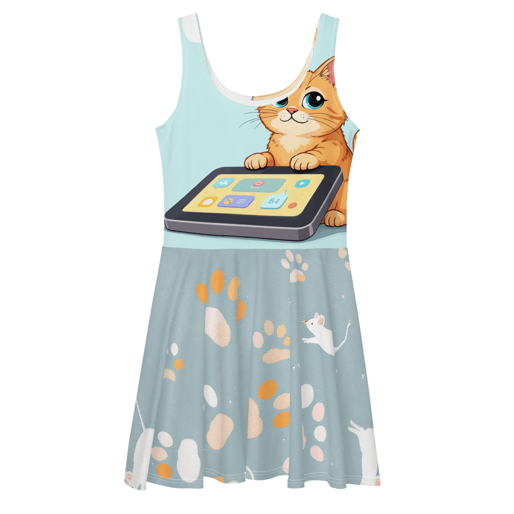 Introverted But Willing To Discuss Cats Skater Dress