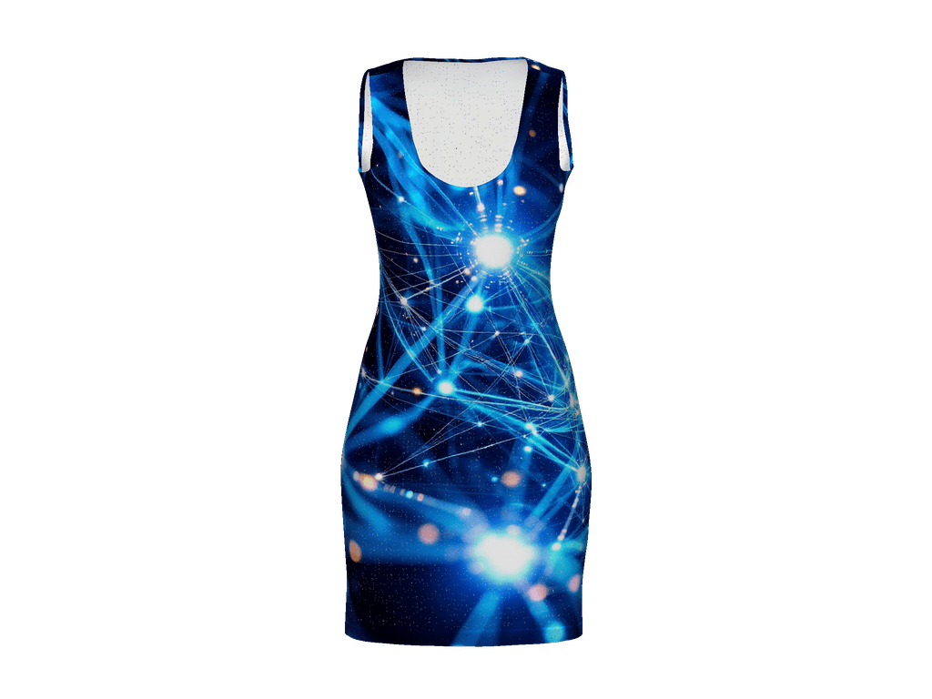 All-Over Print Bodycon Dress