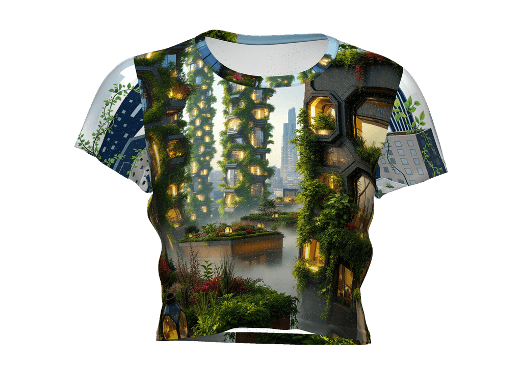 All-Over Print Crop Tee