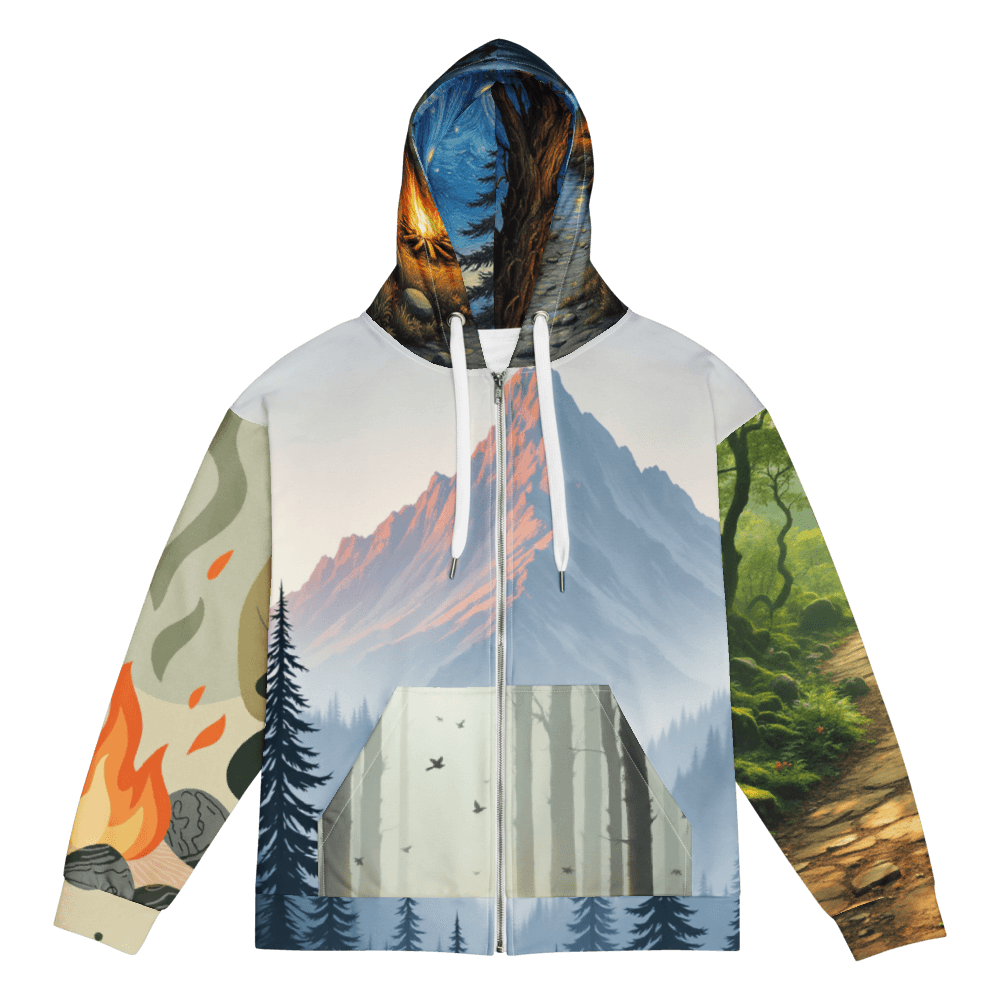 Woods Eco Unisex Zip Hoodie