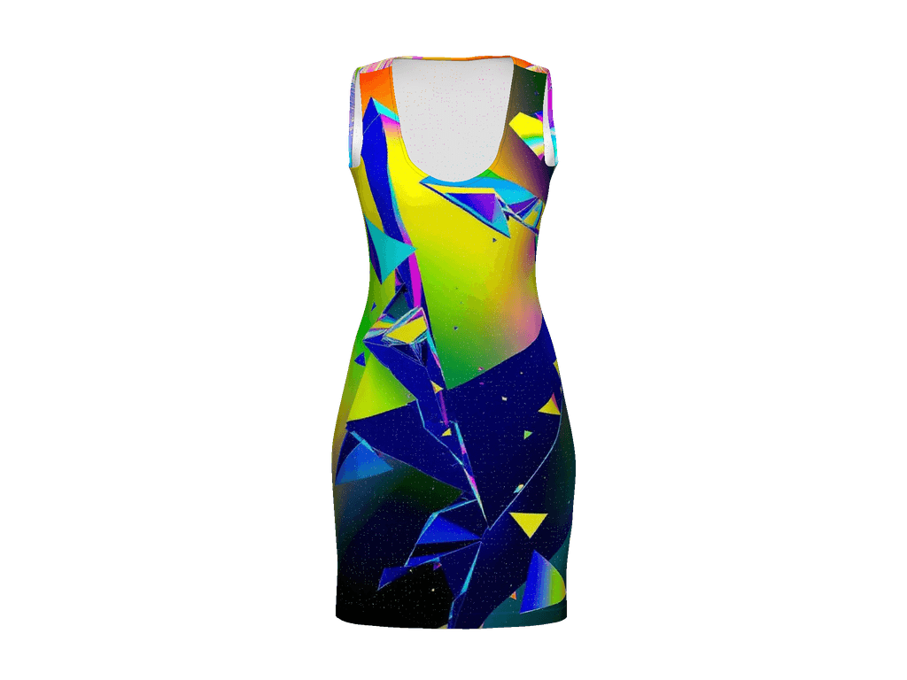 All-Over Print Bodycon Dress