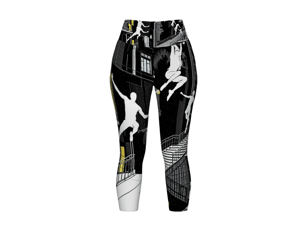 All-Over Print Yoga Capri Leggings