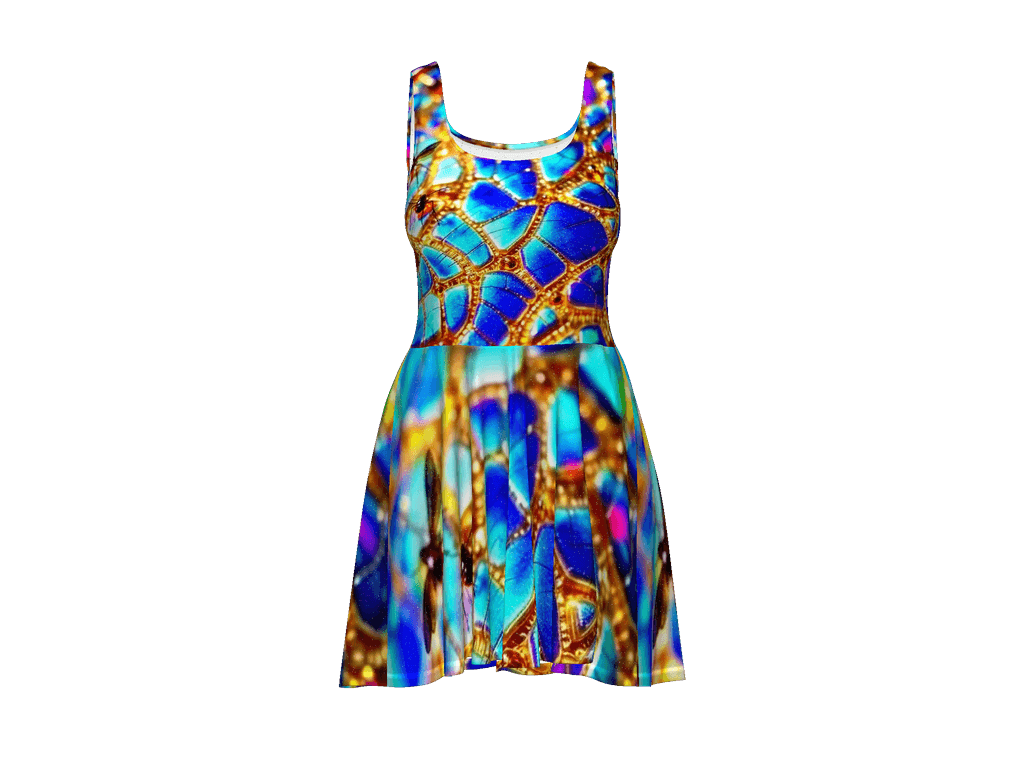 All-Over Print Skater Dress
