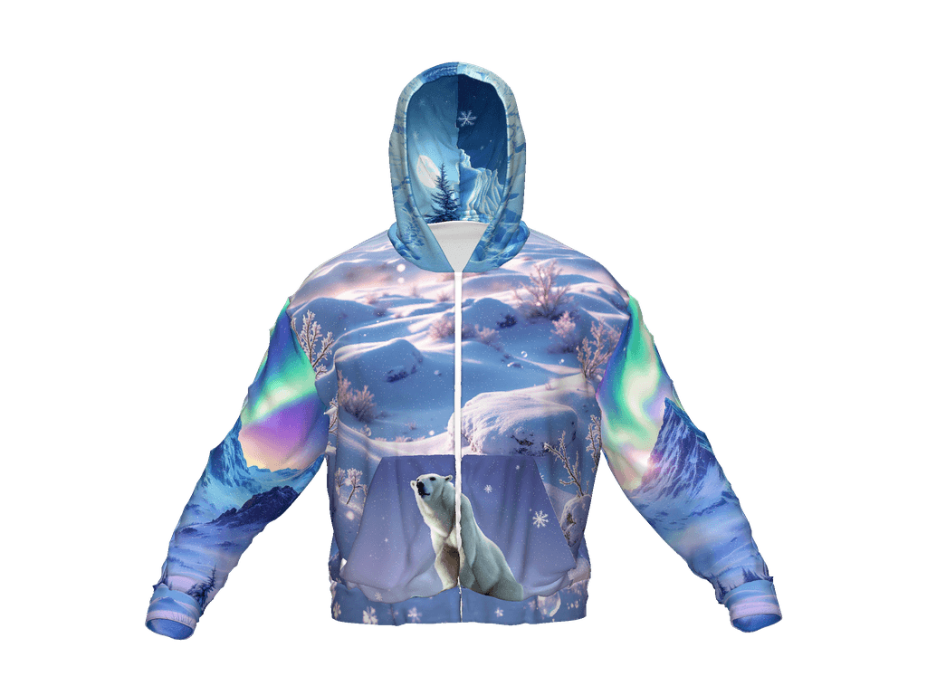 All-Over Print Recycled Unisex Zip Hoodie
