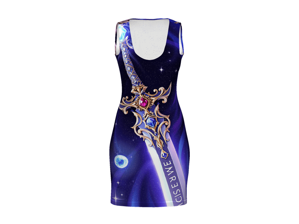 All-Over Print Bodycon Dress