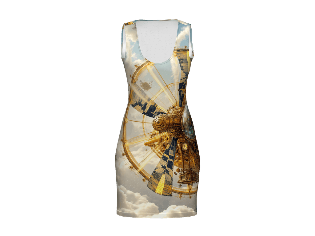 All-Over Print Bodycon Dress