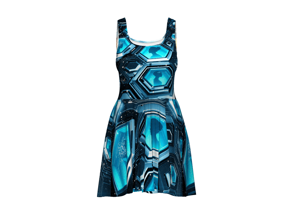 All-Over Print Skater Dress